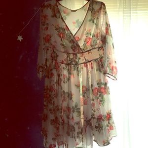 Eshakti Floral Dress - Plus
